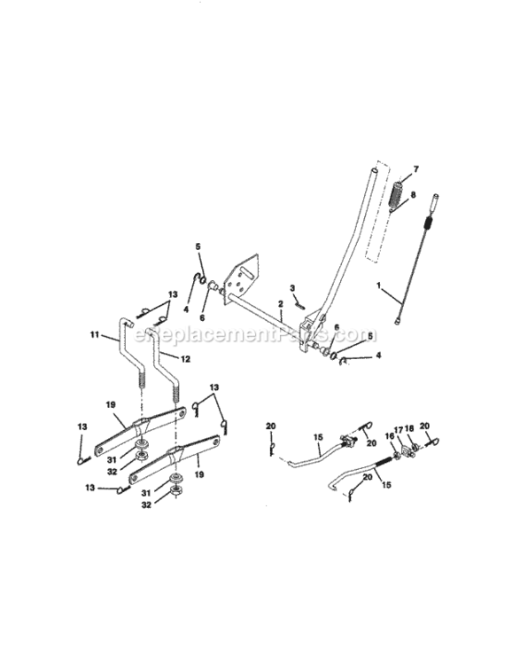 Page I Diagram and Parts List for 917270920  Craftsman Lawn Tractor