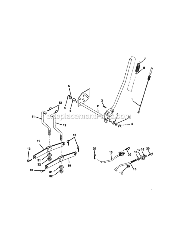 Page I Diagram and Parts List for 917270922  Craftsman Lawn Tractor