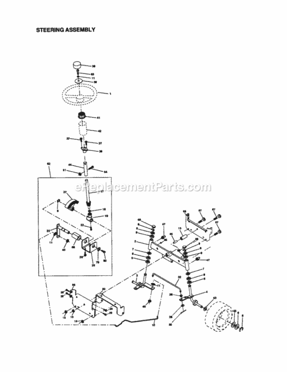 Page D Diagram and Parts List for 917270923  Craftsman Lawn Tractor