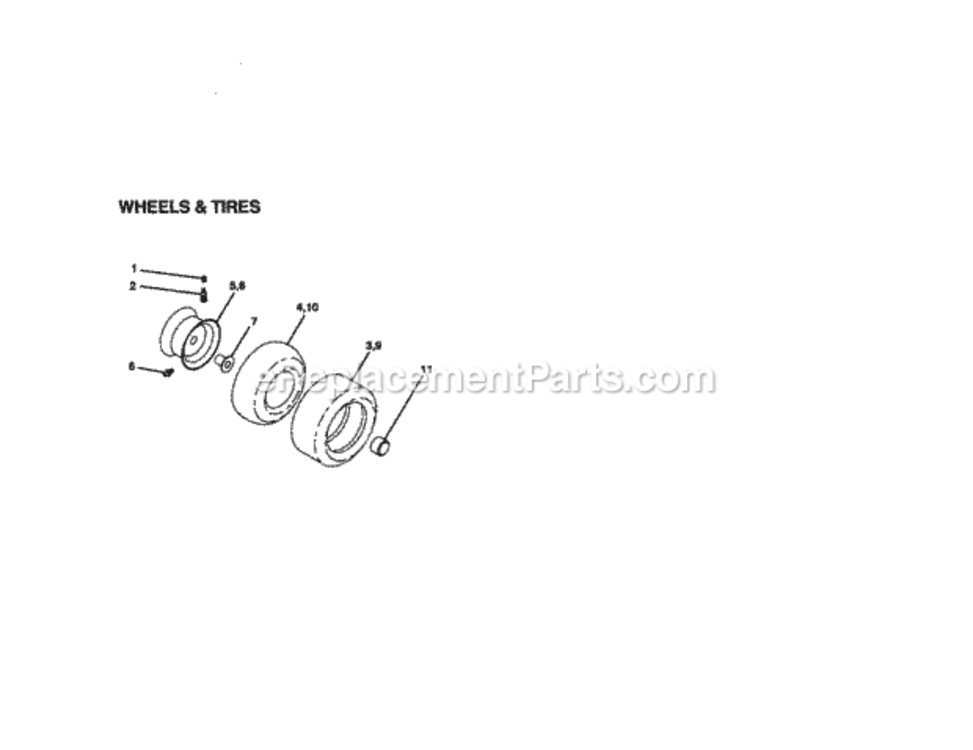 Page H Diagram and Parts List for 917270923  Craftsman Lawn Tractor