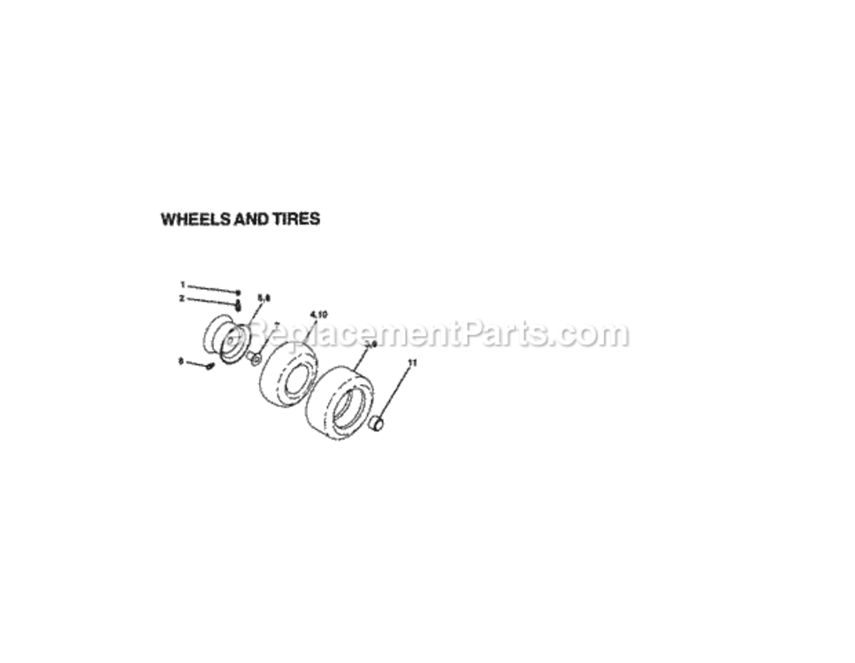 Page H Diagram and Parts List for 917270930  Craftsman Lawn Tractor