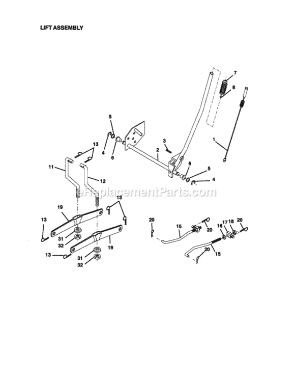 Page I Diagram and Parts List for 917270930  Craftsman Lawn Tractor