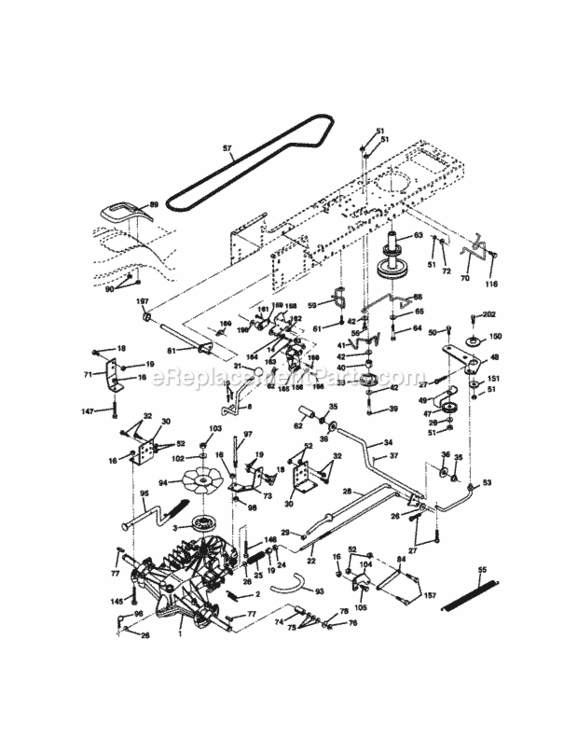Page C Diagram and Parts List for 917270941  Craftsman Lawn Tractor