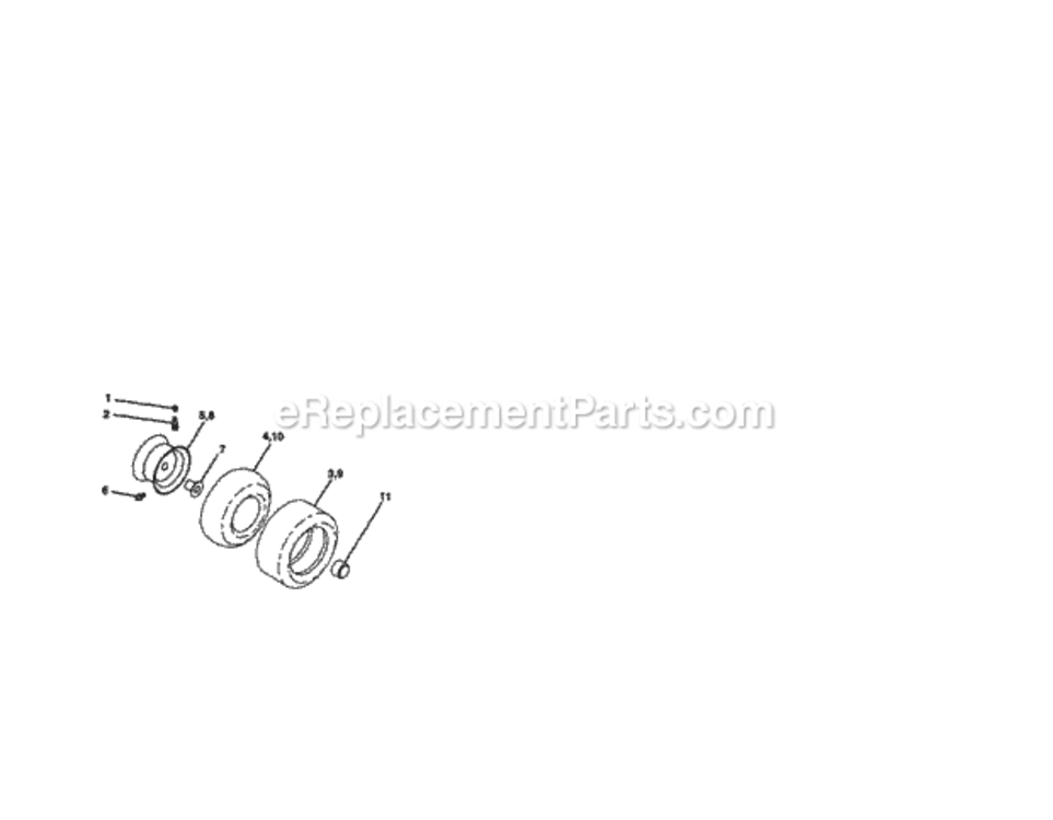 Page H Diagram and Parts List for 917270950  Craftsman Lawn Tractor