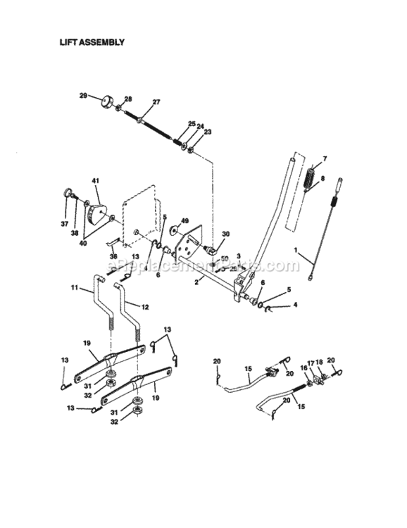 Page I Diagram and Parts List for 917270950  Craftsman Lawn Tractor
