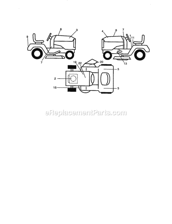 Page G Diagram and Parts List for 917270951  Craftsman Lawn Tractor