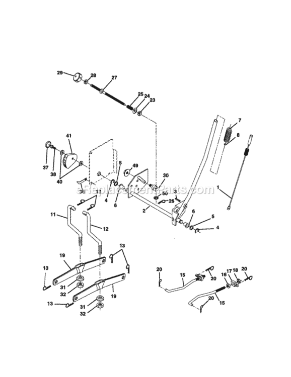 Page I Diagram and Parts List for 917270960  Craftsman Lawn Tractor