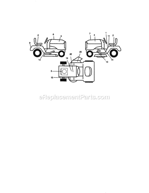 Page G Diagram and Parts List for 917270961  Craftsman Lawn Tractor