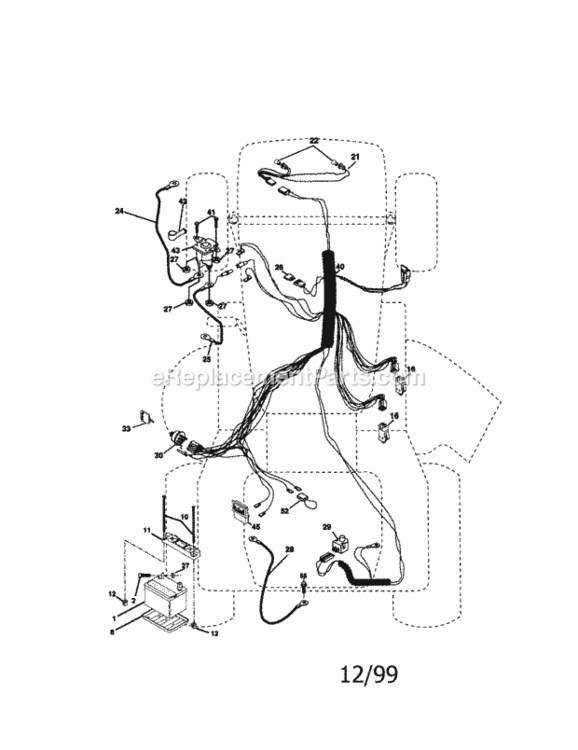 Page A Diagram and Parts List for 917270962  Craftsman Lawn Tractor