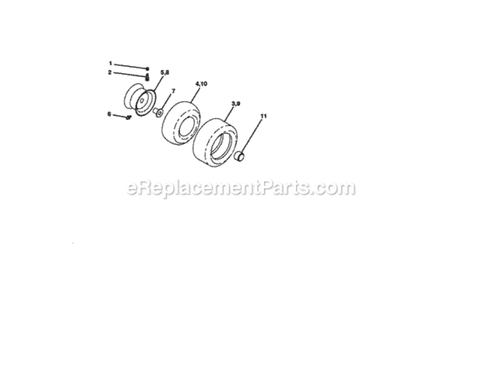 Page H Diagram and Parts List for 917270963  Craftsman Lawn Tractor