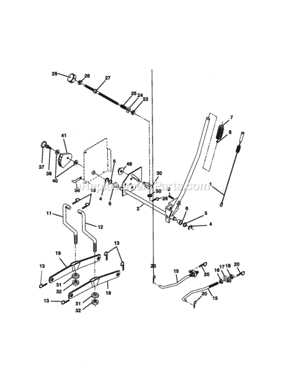 Page I Diagram and Parts List for 917270963  Craftsman Lawn Tractor