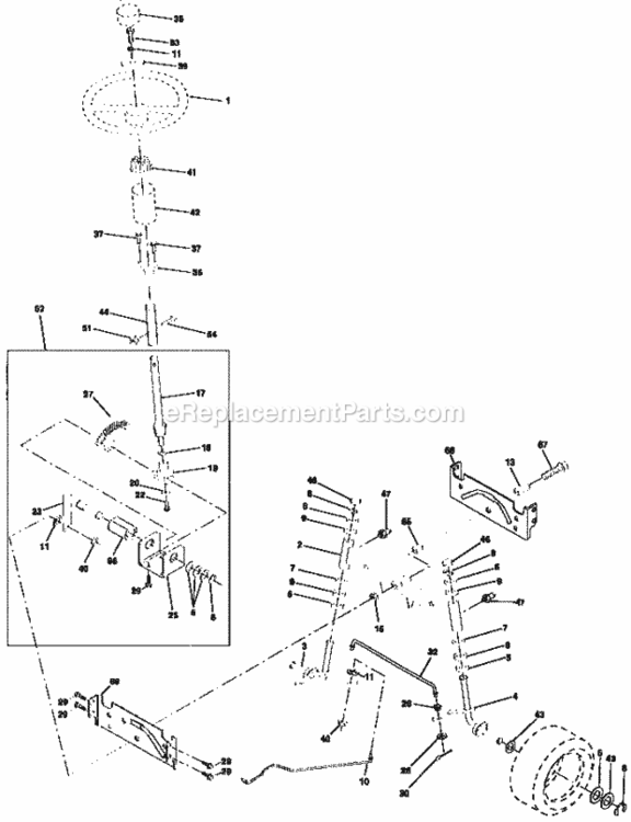 Page D Diagram and Parts List for 917271020  Craftsman Lawn Tractor