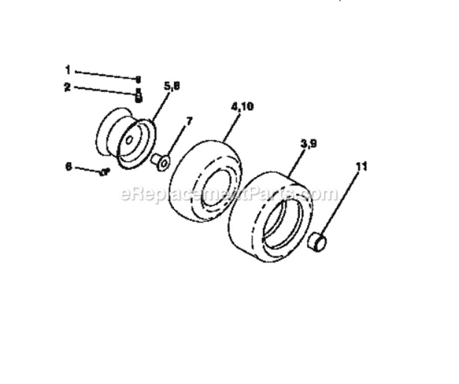 Page G Diagram and Parts List for 917271020  Craftsman Lawn Tractor