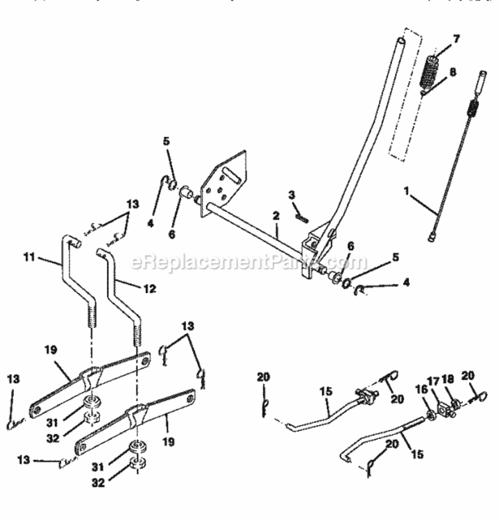 Page I Diagram and Parts List for 917271020  Craftsman Lawn Tractor