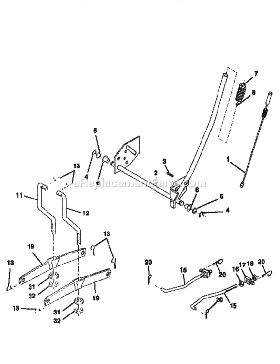 Page I Diagram and Parts List for 917271021  Craftsman Lawn Tractor