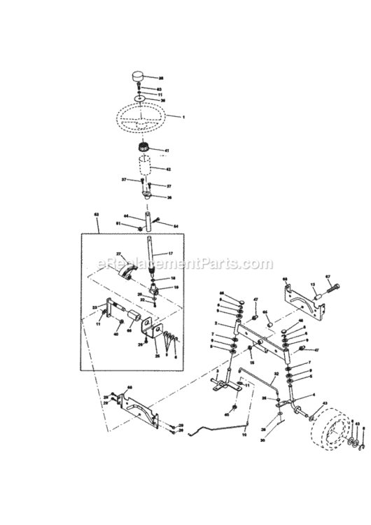 Page D Diagram and Parts List for 917271022  Craftsman Lawn Tractor
