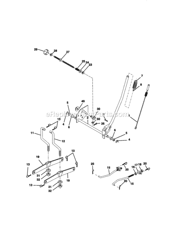 Page I Diagram and Parts List for 917271031  Craftsman Lawn Tractor