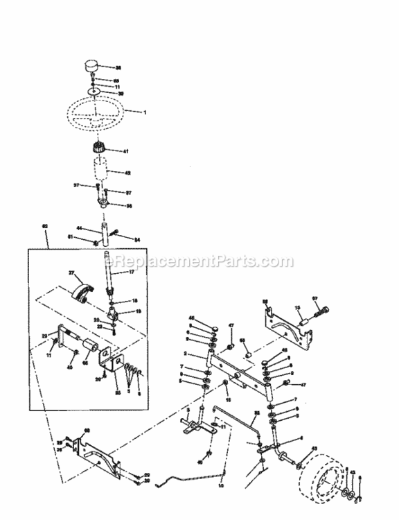 Page D Diagram and Parts List for 917271040  Craftsman Lawn Tractor