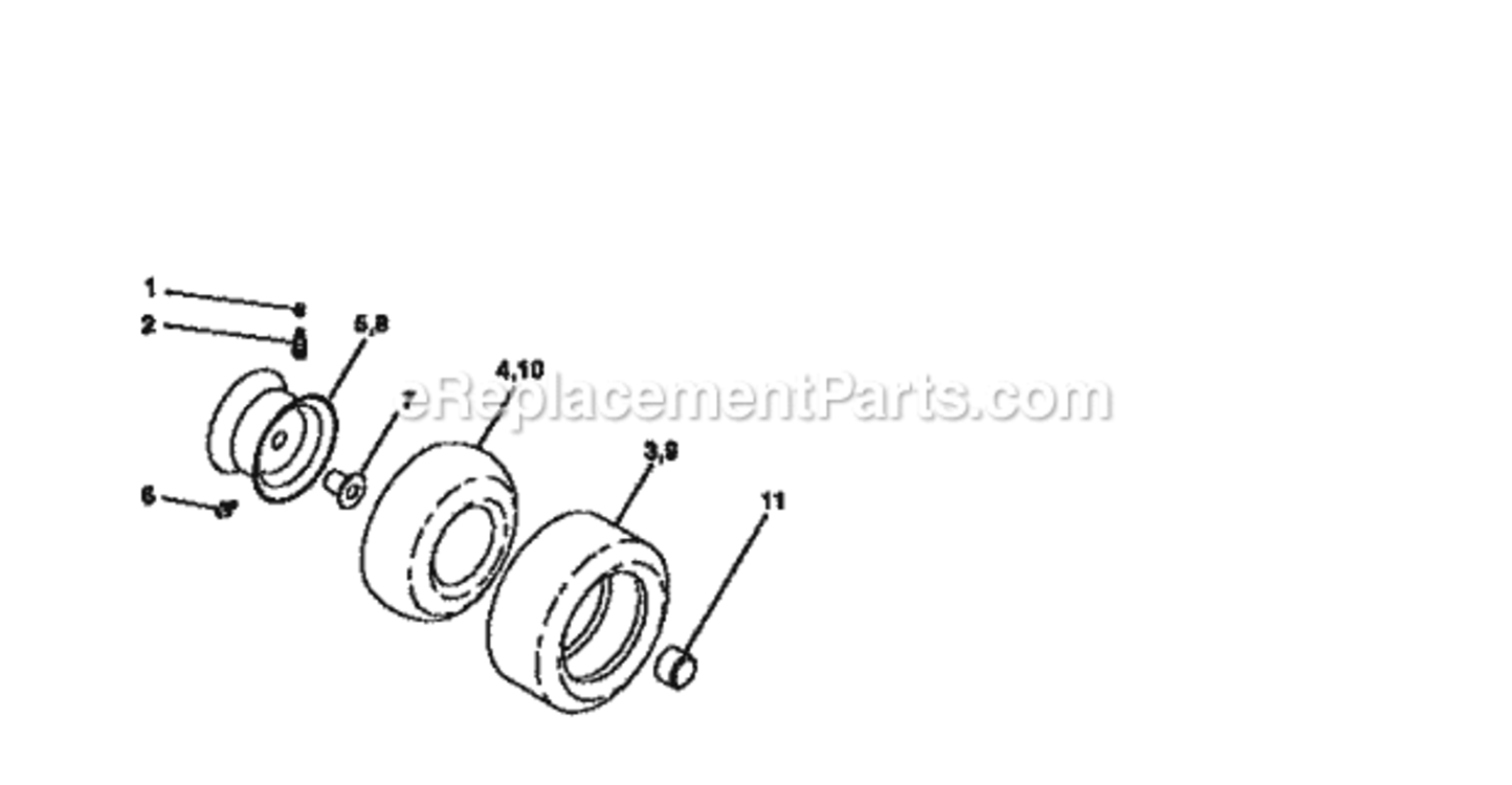 Page G Diagram and Parts List for 917271040  Craftsman Lawn Tractor