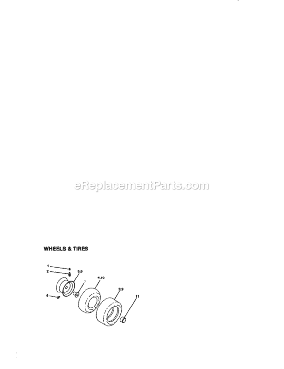 Page H Diagram and Parts List for 917271042  Craftsman Lawn Tractor