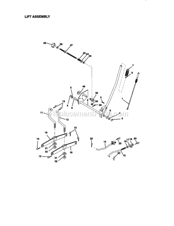 Page I Diagram and Parts List for 917271042  Craftsman Lawn Tractor