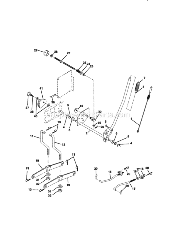 Page I Diagram and Parts List for 917271070  Craftsman Lawn Tractor