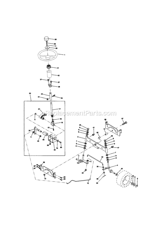 Page D Diagram and Parts List for 917271071  Craftsman Lawn Tractor