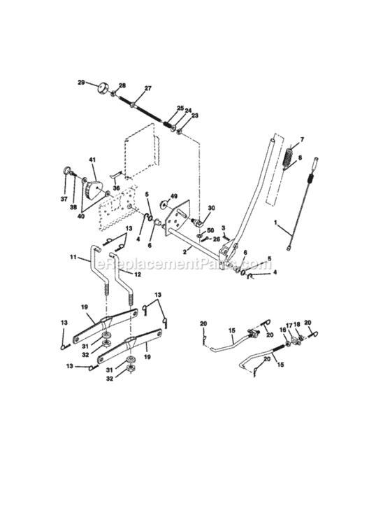 Page I Diagram and Parts List for 917271071  Craftsman Lawn Tractor
