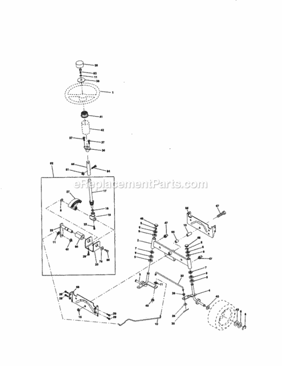 Page D Diagram and Parts List for 917271100  Craftsman Lawn Tractor