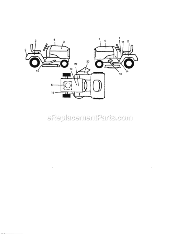 Page G Diagram and Parts List for 917271130  Craftsman Lawn Tractor
