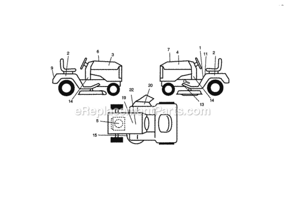 Page G Diagram and Parts List for 917271131  Craftsman Lawn Tractor