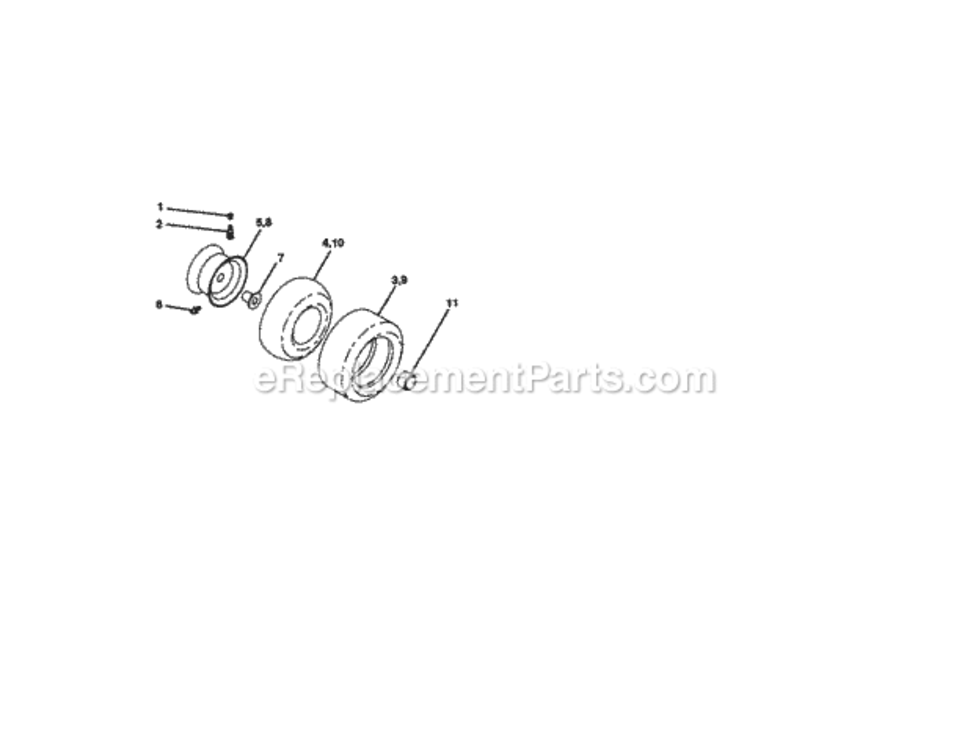 Page H Diagram and Parts List for 917271131  Craftsman Lawn Tractor
