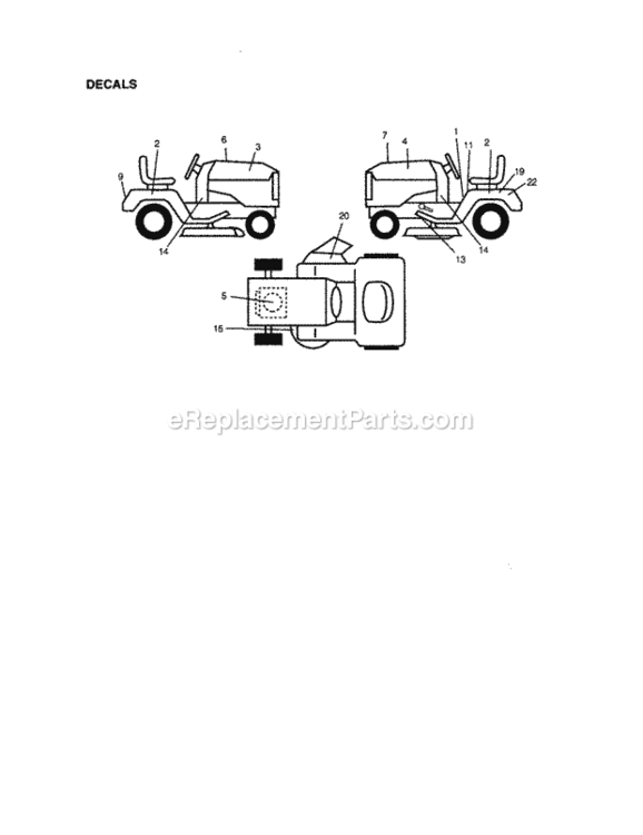 Page G Diagram and Parts List for 917271132  Craftsman Lawn Tractor