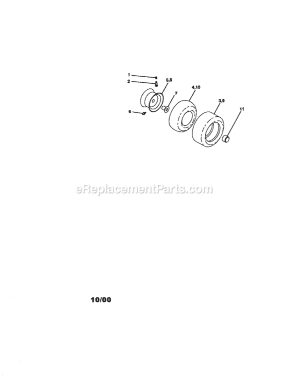 Page J Diagram and Parts List for 917271140  Craftsman Lawn Tractor