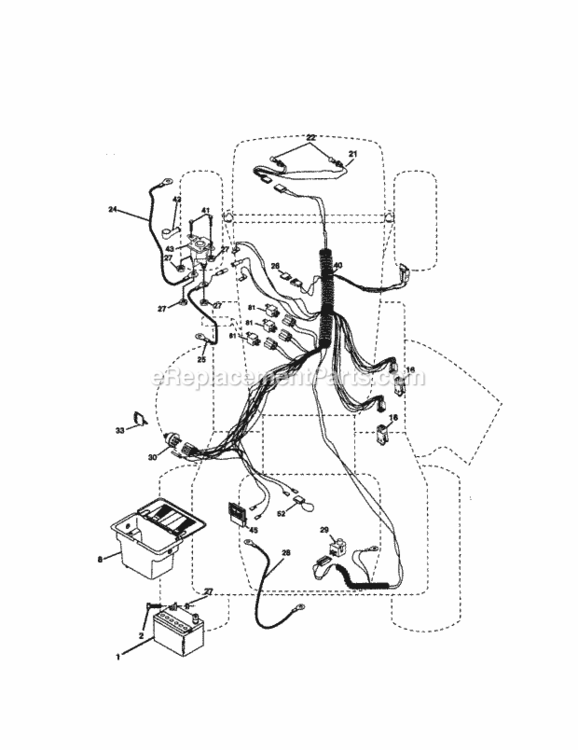 Page A Diagram and Parts List for 917271141  Craftsman Lawn Tractor
