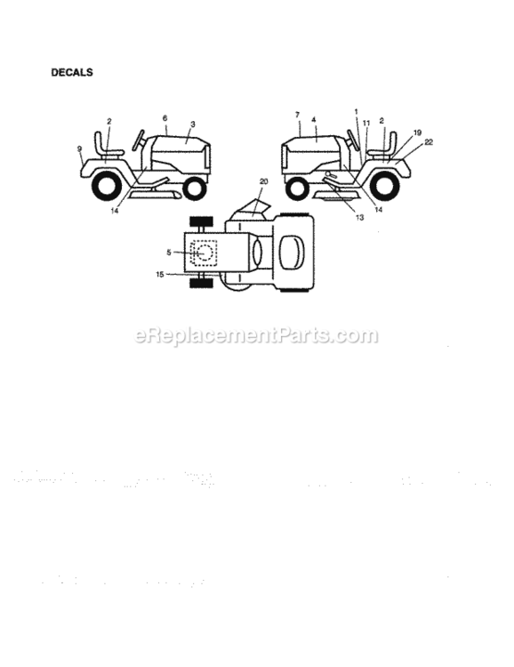 Page G Diagram and Parts List for 917271142  Craftsman Lawn Tractor