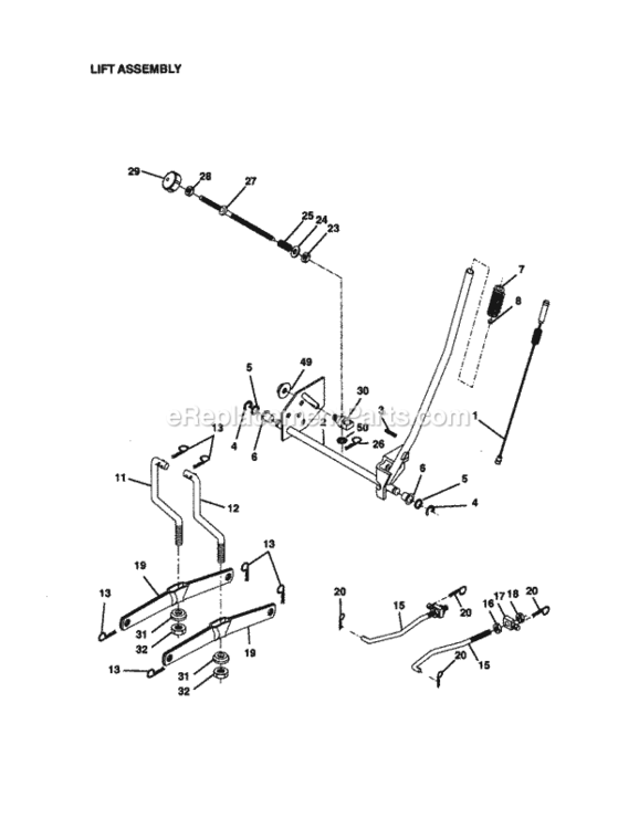 Page I Diagram and Parts List for 917271142  Craftsman Lawn Tractor
