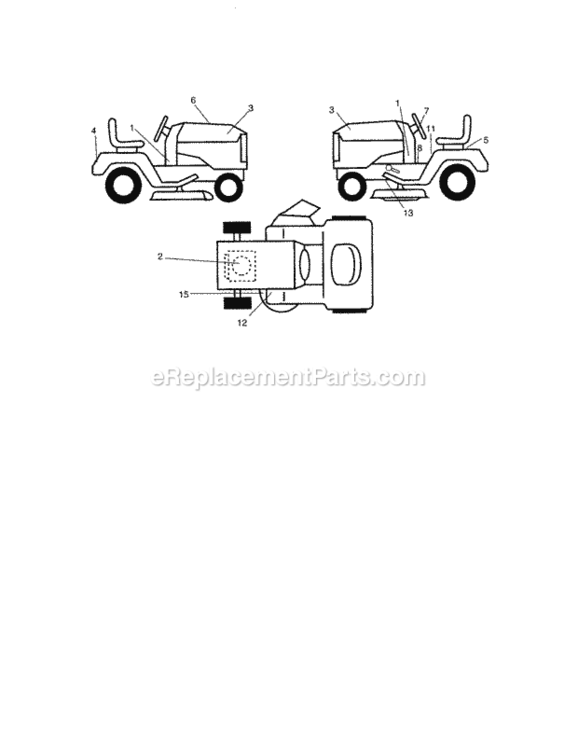 Page G Diagram and Parts List for 917271150  Craftsman Lawn Tractor