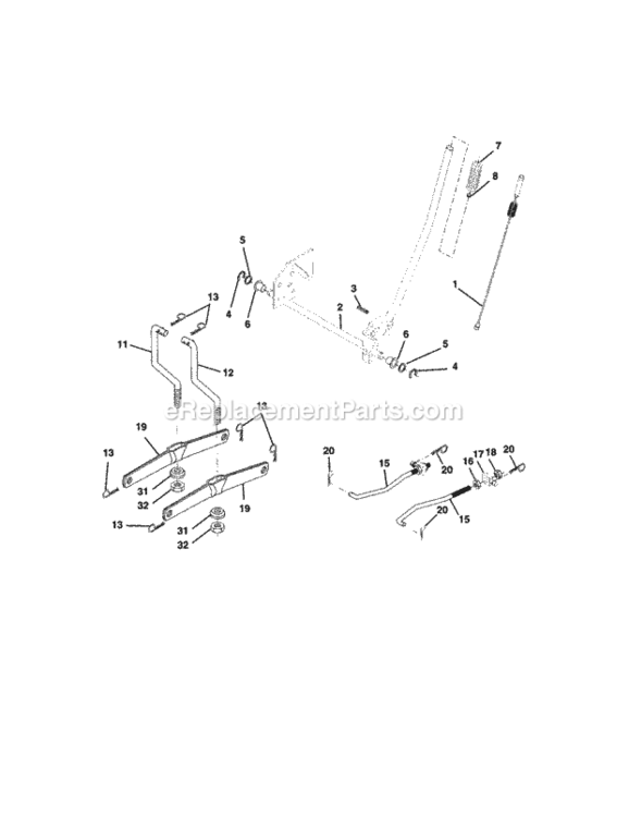 Page I Diagram and Parts List for 917271150  Craftsman Lawn Tractor