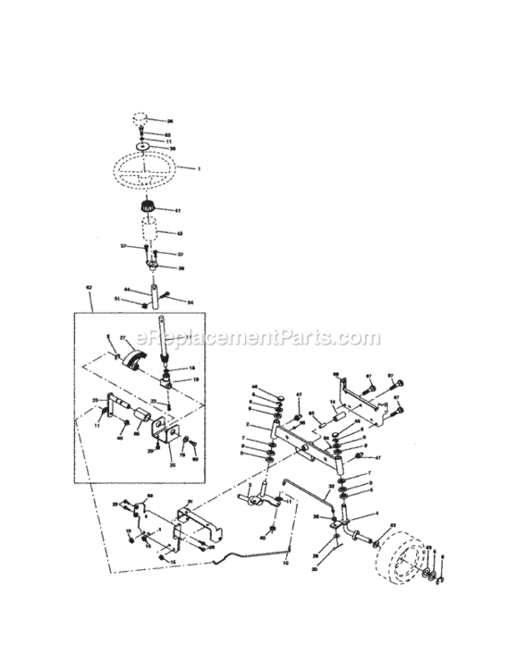 Page D Diagram and Parts List for 917271470  Craftsman Lawn Tractor