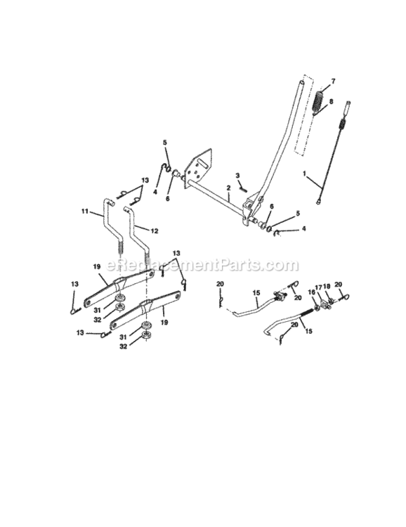 Page I Diagram and Parts List for 917271470  Craftsman Lawn Tractor