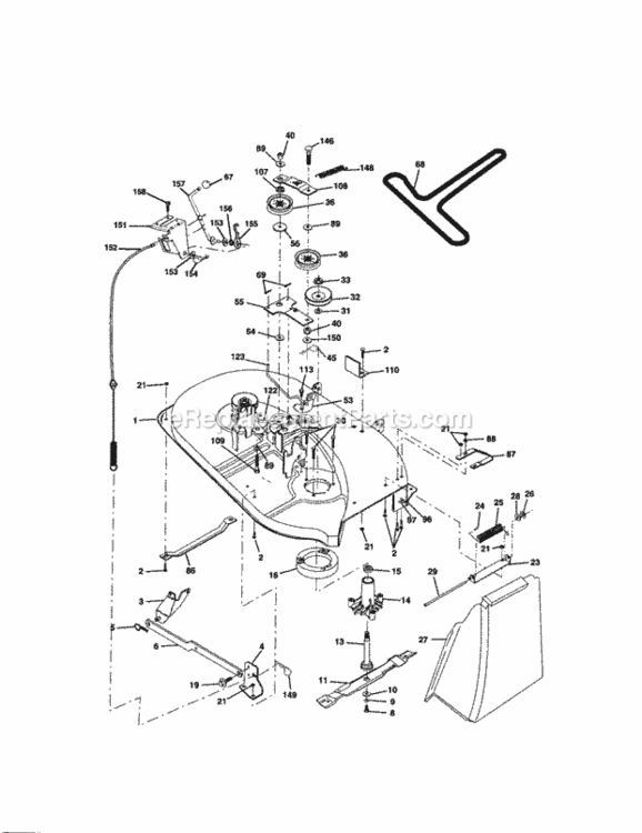 Page J Diagram and Parts List for 917271490  Craftsman Lawn Tractor