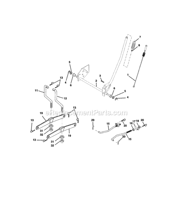 Page I Diagram and Parts List for 917271490  Craftsman Lawn Tractor