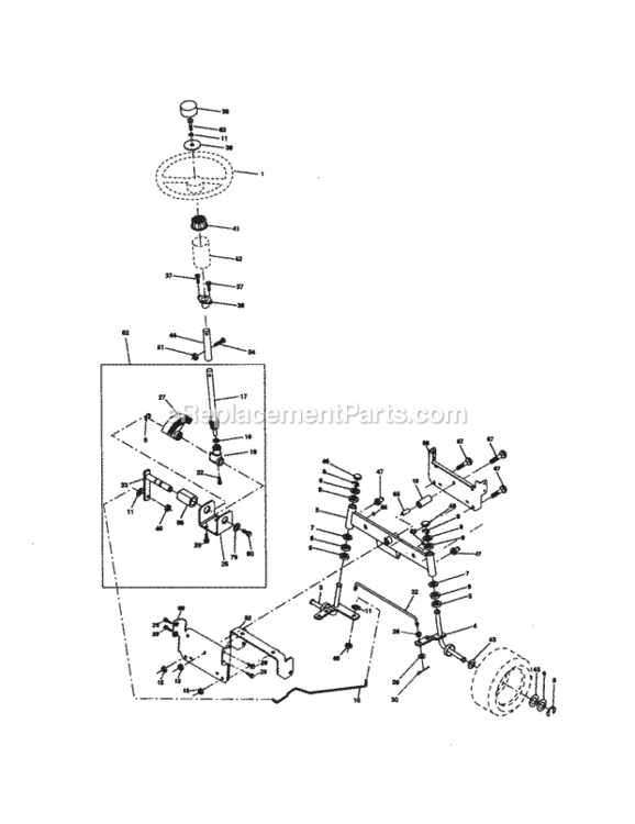 Page D Diagram and Parts List for 917271810  Craftsman Lawn Tractor