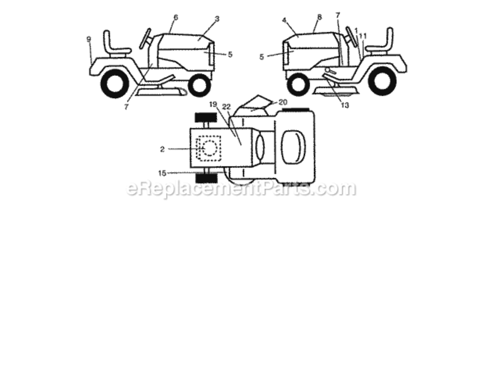 Page I Diagram and Parts List for 917271810  Craftsman Lawn Tractor
