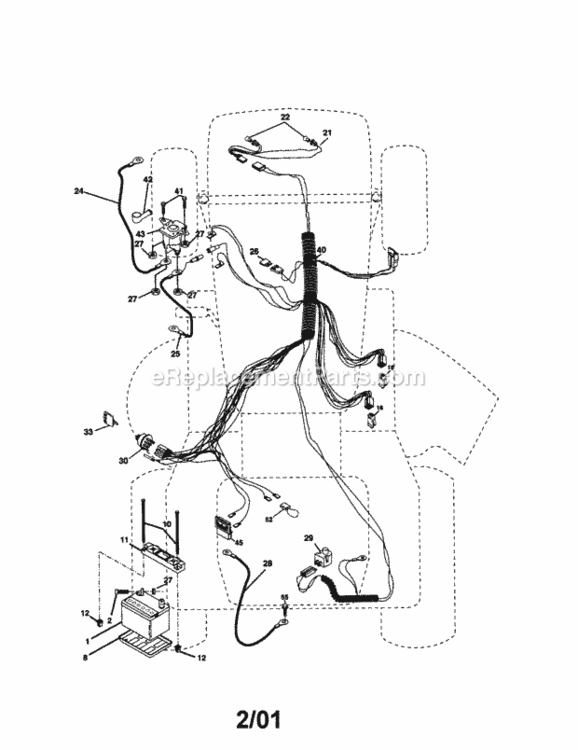 Page A Diagram and Parts List for 917271811  Craftsman Lawn Tractor