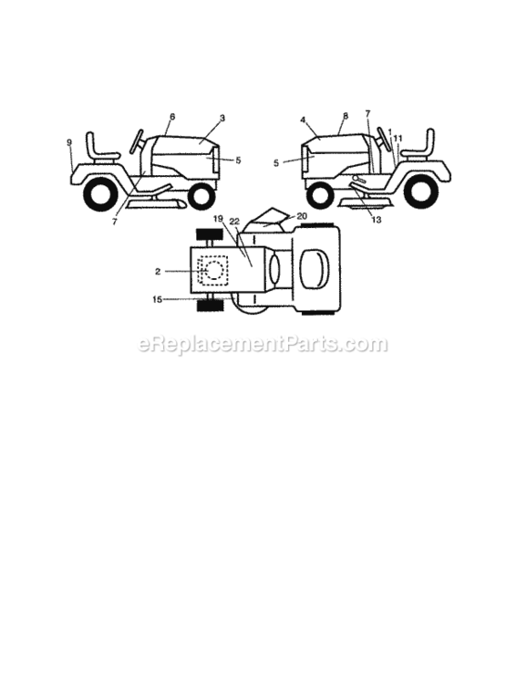Page G Diagram and Parts List for 917271811  Craftsman Lawn Tractor