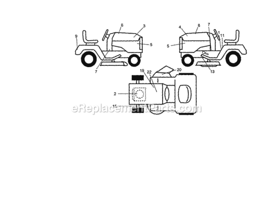 Page G Diagram and Parts List for 917271813  Craftsman Lawn Tractor