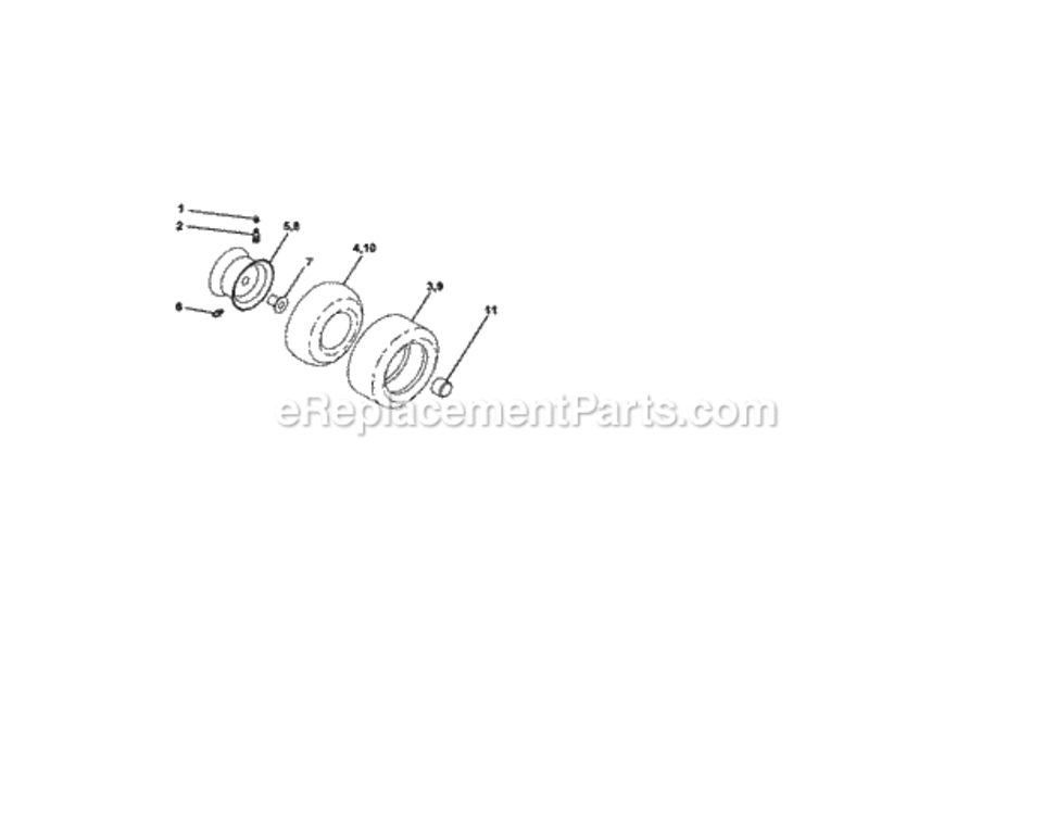 Page H Diagram and Parts List for 917271813  Craftsman Lawn Tractor