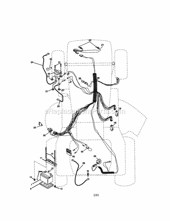 Page A Diagram and Parts List for 917271821  Craftsman Lawn Tractor